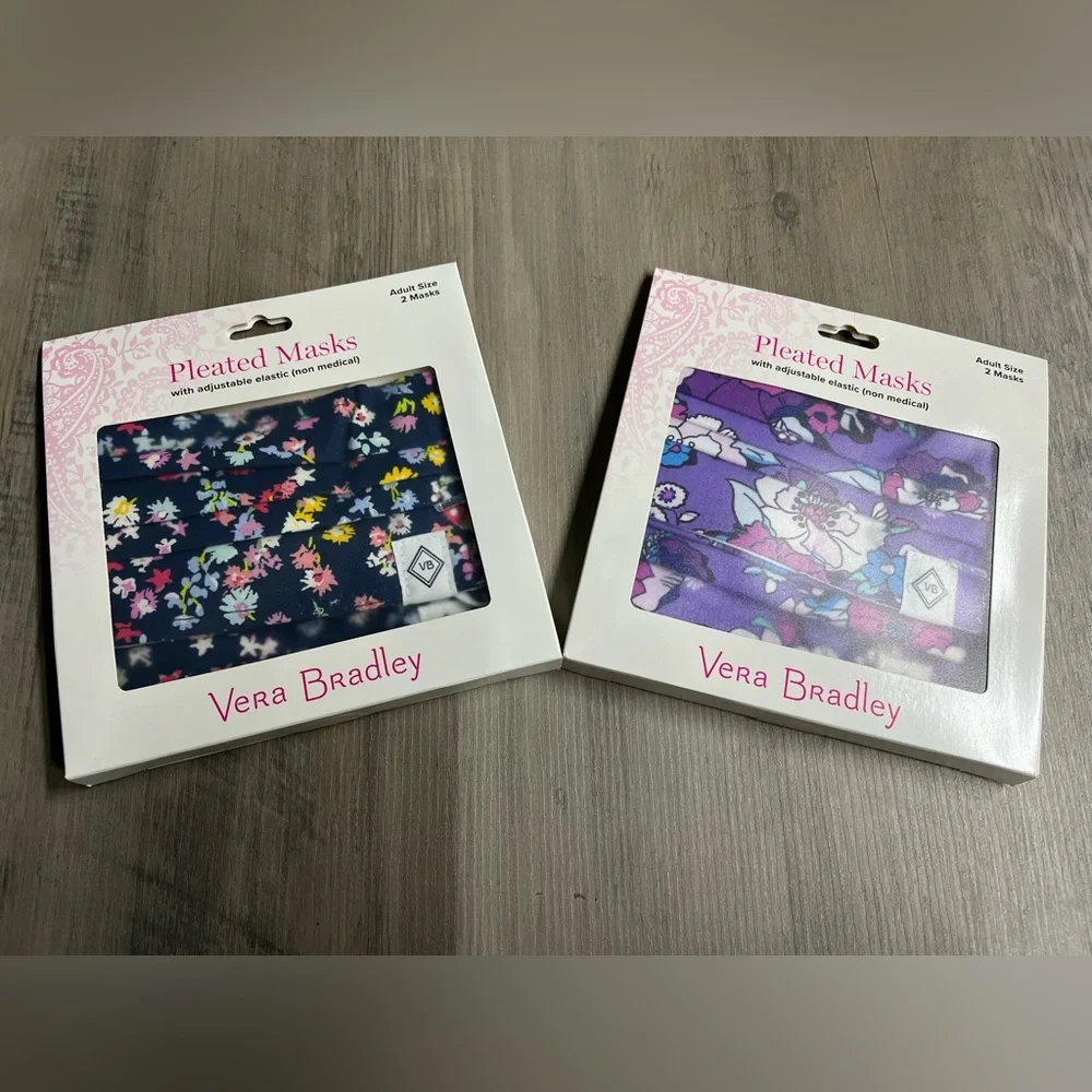 ✨Vera Bradley✨Scattered Wildflowers✨Enchanted Garden✨Womens Pleated Face Masks✨